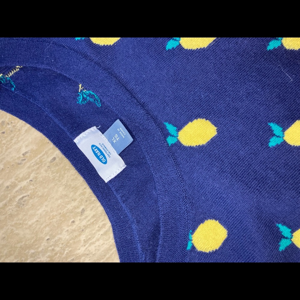 Old Navy lemon sweater